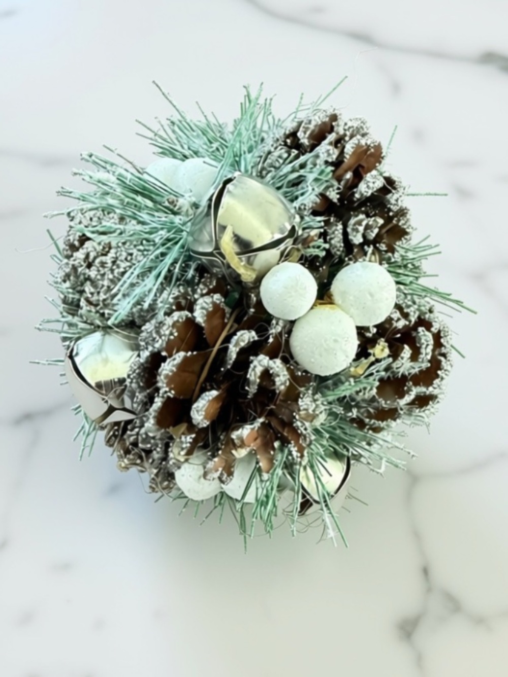 Holiday Pine Cone & Bell Bowl Filler
